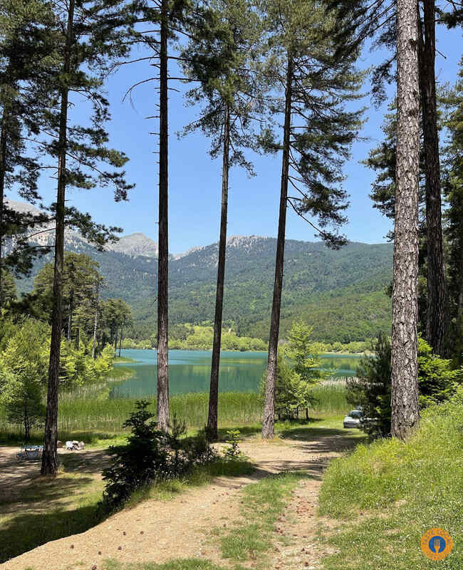 Lake Doxa - Walk in the Alps of Corinthia by George, our Gastronomic correspondent from “Taste Local Greece” - Gastronomy Tours View to the lake 1 - Gastronomy Tours